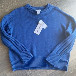 For The Republic Blue Knit Sweater